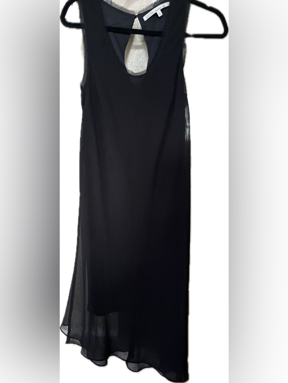 RACHEL Rachel Roy Black Maxi Asymmetrical Dress - Sleek Layered Silhouette